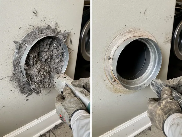 Professional clogged vent cleaning by Norfolk Dryer Vent Cleaning in Norfolk