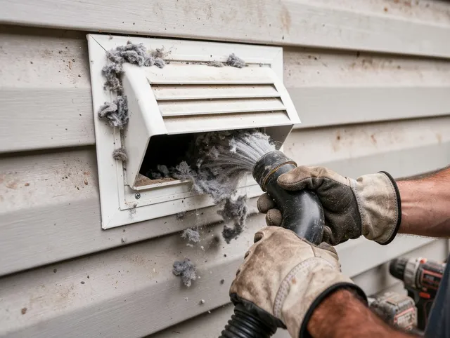 Professional dryer vent cleaning by Norfolk Dryer Vent Cleaning in Norfolk