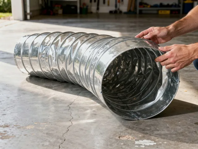Norfolk Dryer Vent Cleaning specialist using advanced equipment for thorough duct cleaning in Norfolk