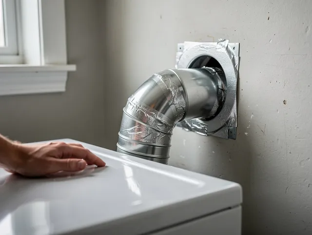 Norfolk Dryer Vent Cleaning expert performing professional dryer vent repair and installation in Norfolk