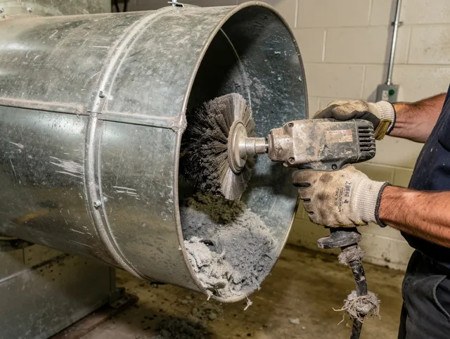 Industrial-grade dryer vent cleaning by Norfolk Dryer Vent Cleaning in Norfolk